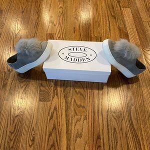 Steve Madden Fluffy Slip Ons